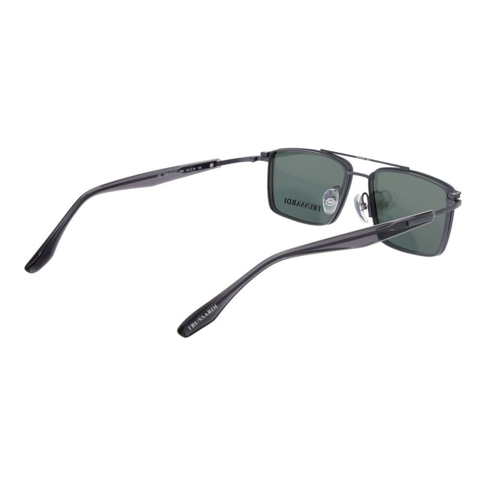 Trussardi Gray Titanium Glasses Frames Trussardi