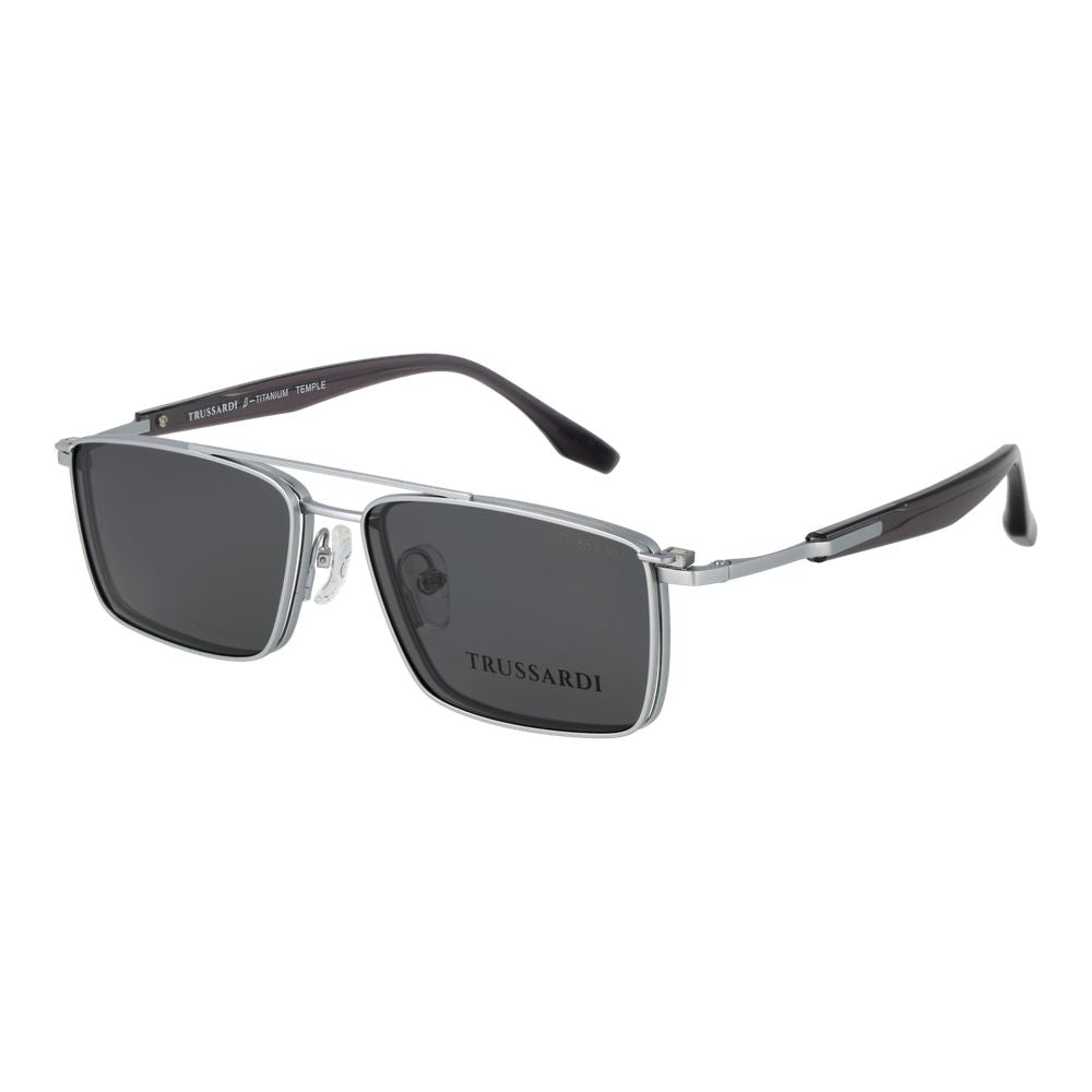 Trussardi Silver Titanium Glasses Frames