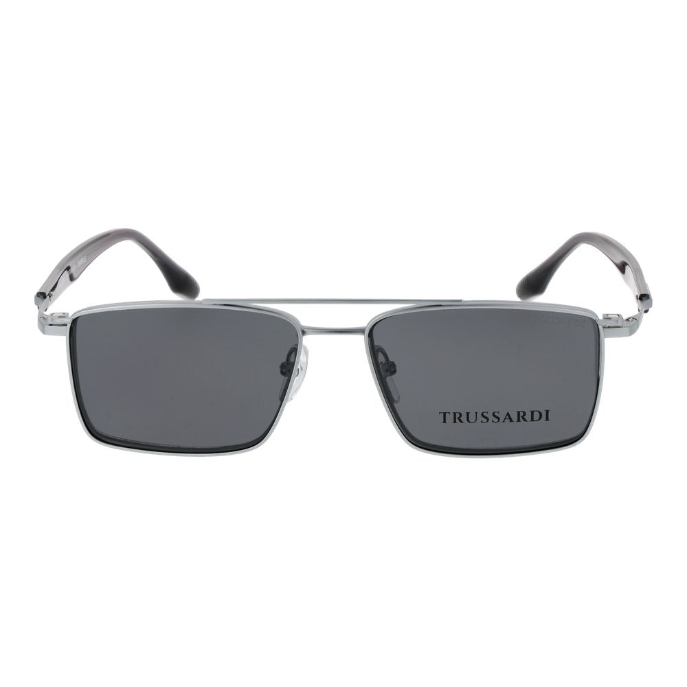 Trussardi Silver Titanium Glasses Frames