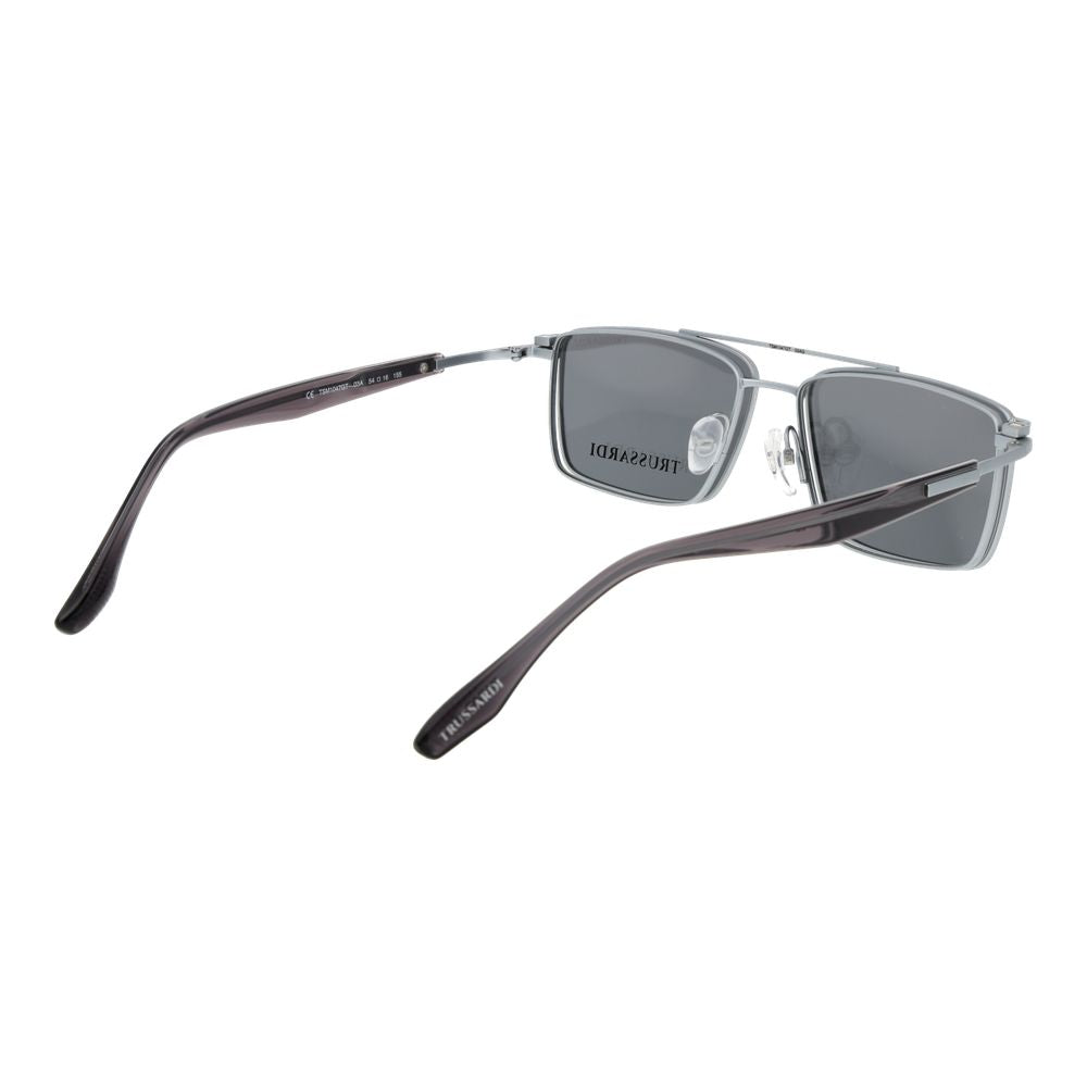 Trussardi Silver Titanium Glasses Frames