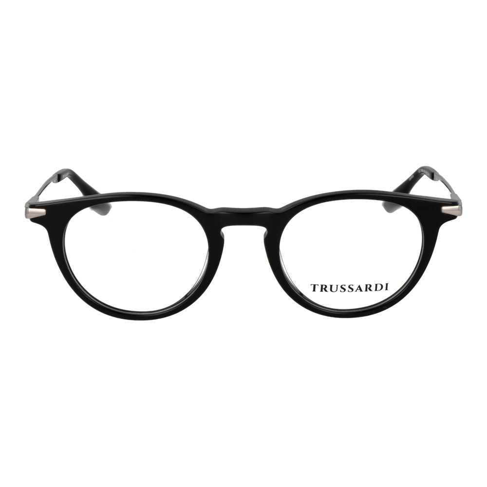 Trussardi Black Acetate Glasses Frames