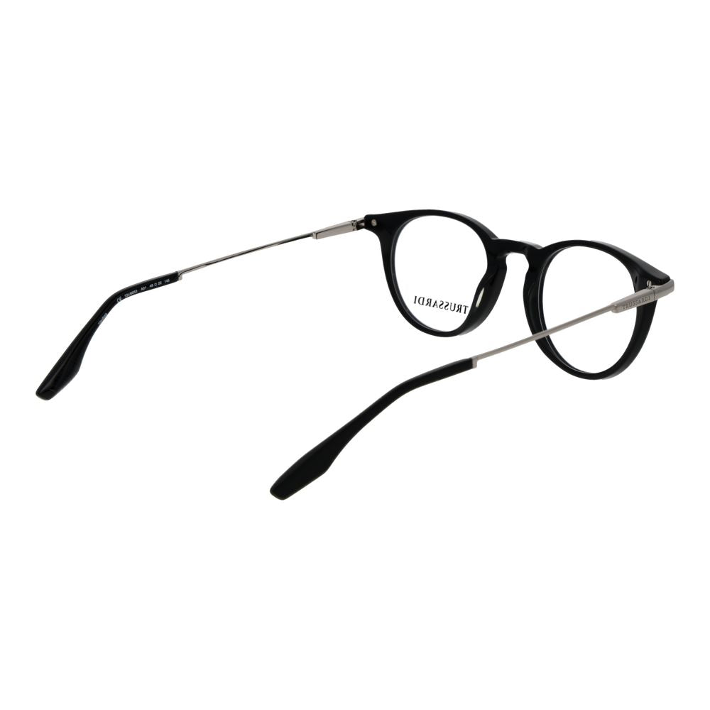 Trussardi Black Acetate Glasses Frames