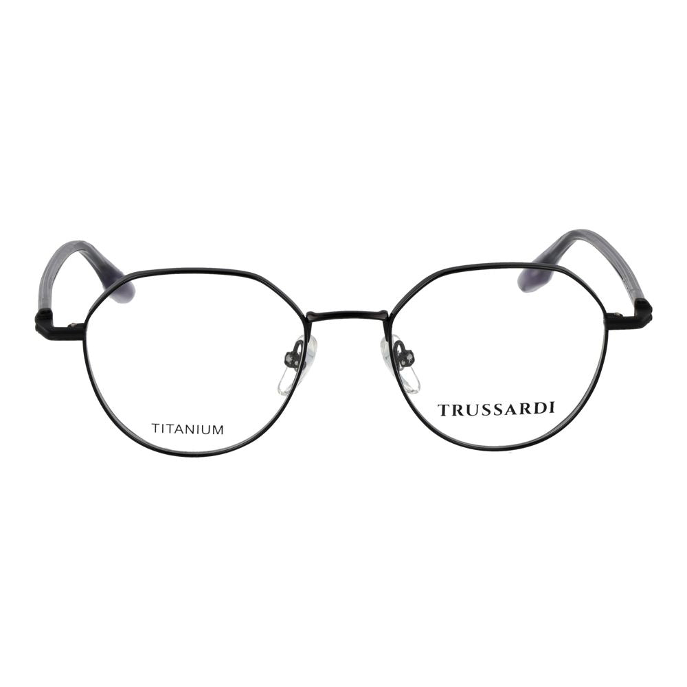 Trussardi Black Titanium Glasses Frames