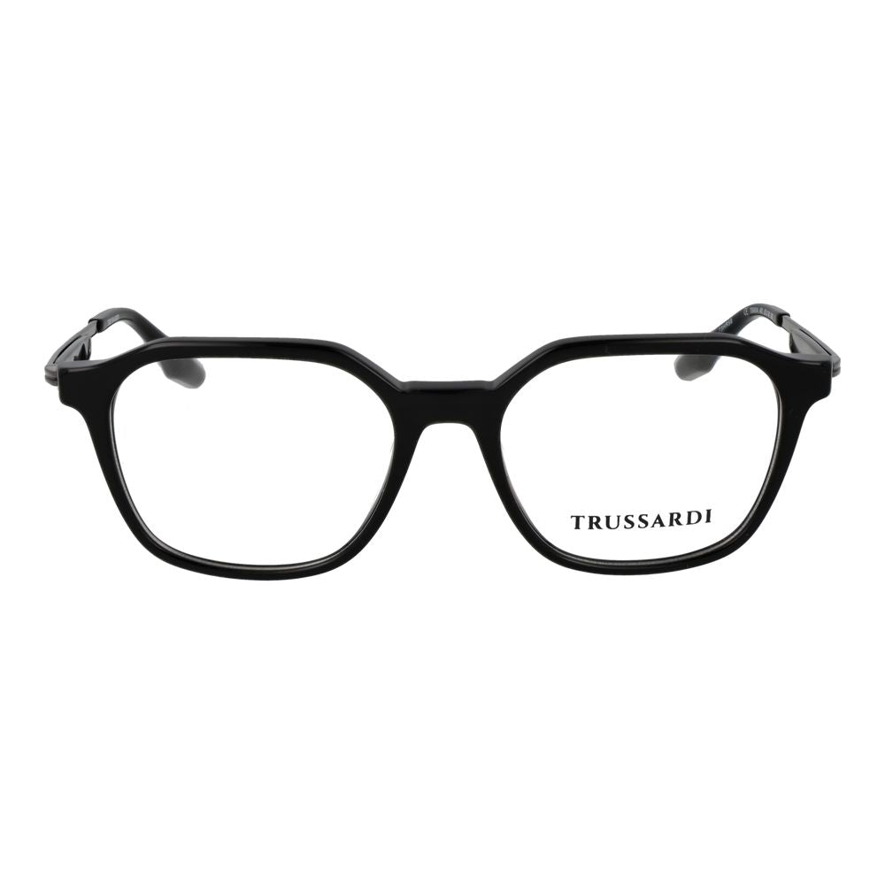 Trussardi Black Acetate Glasses Frames