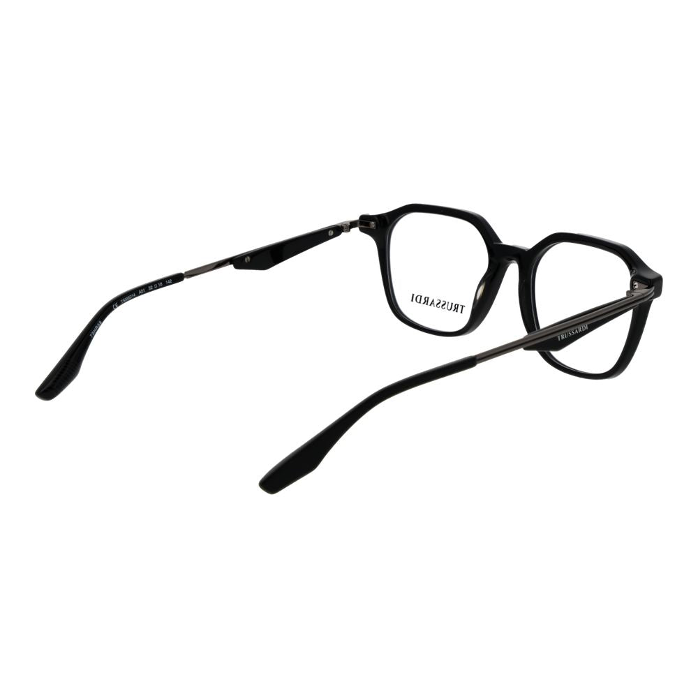 Trussardi Black Acetate Glasses Frames