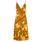 Trussardi Yellow Silk Women Dress