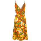 Trussardi Yellow Silk Women Dress