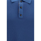 Burberry Blue Wool Oves Aries Polo Shirt