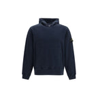 Stone Island Blue Cotton Sweatshirt