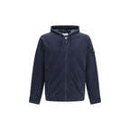 Stone Island Blue Cotton Sweatshirt