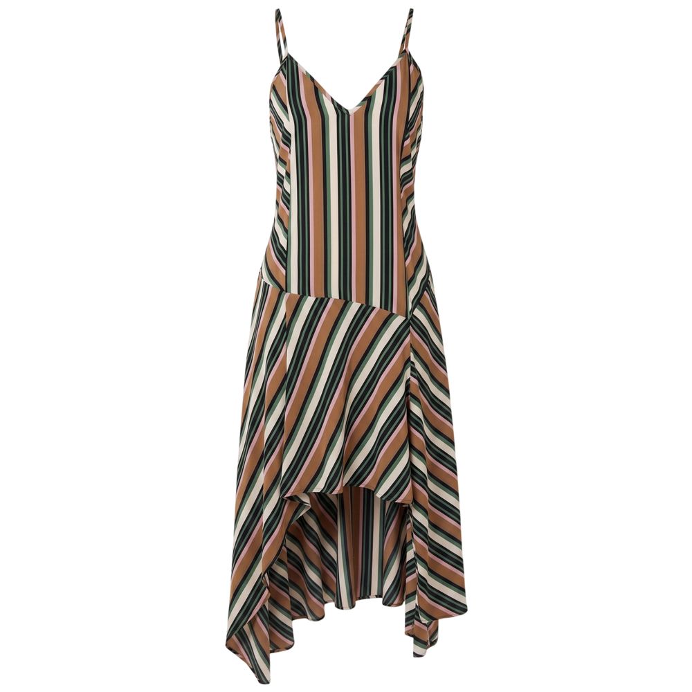Trussardi Jeans Brown Viscose Women Dress Trussardi Jeans