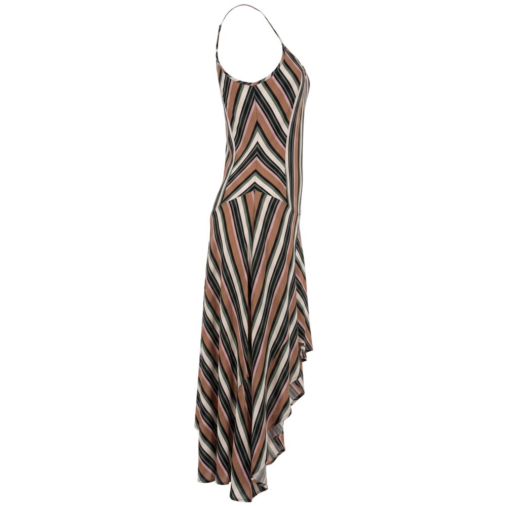 Trussardi Jeans Brown Viscose Women Dress Trussardi Jeans