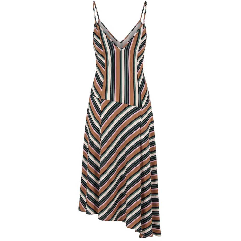 Trussardi Jeans Brown Viscose Women Dress Trussardi Jeans