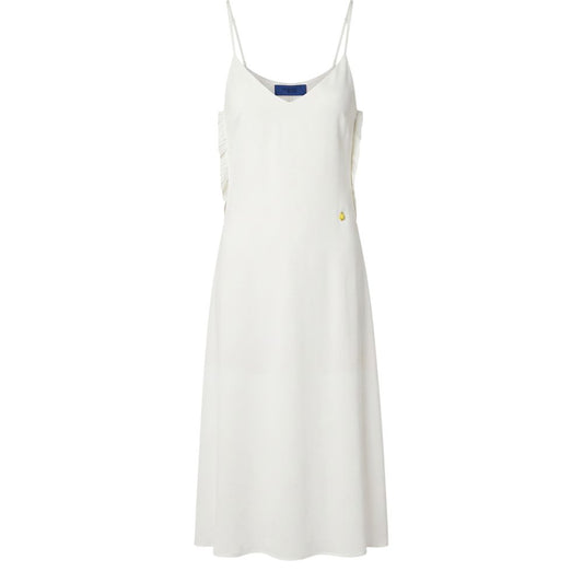 Trussardi Jeans White Polyester Women Dress