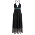 Trussardi Jeans Black Cotton Women Dress