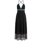 Trussardi Jeans Black Cotton Women Dress