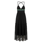 Trussardi Jeans Black Cotton Women Dress