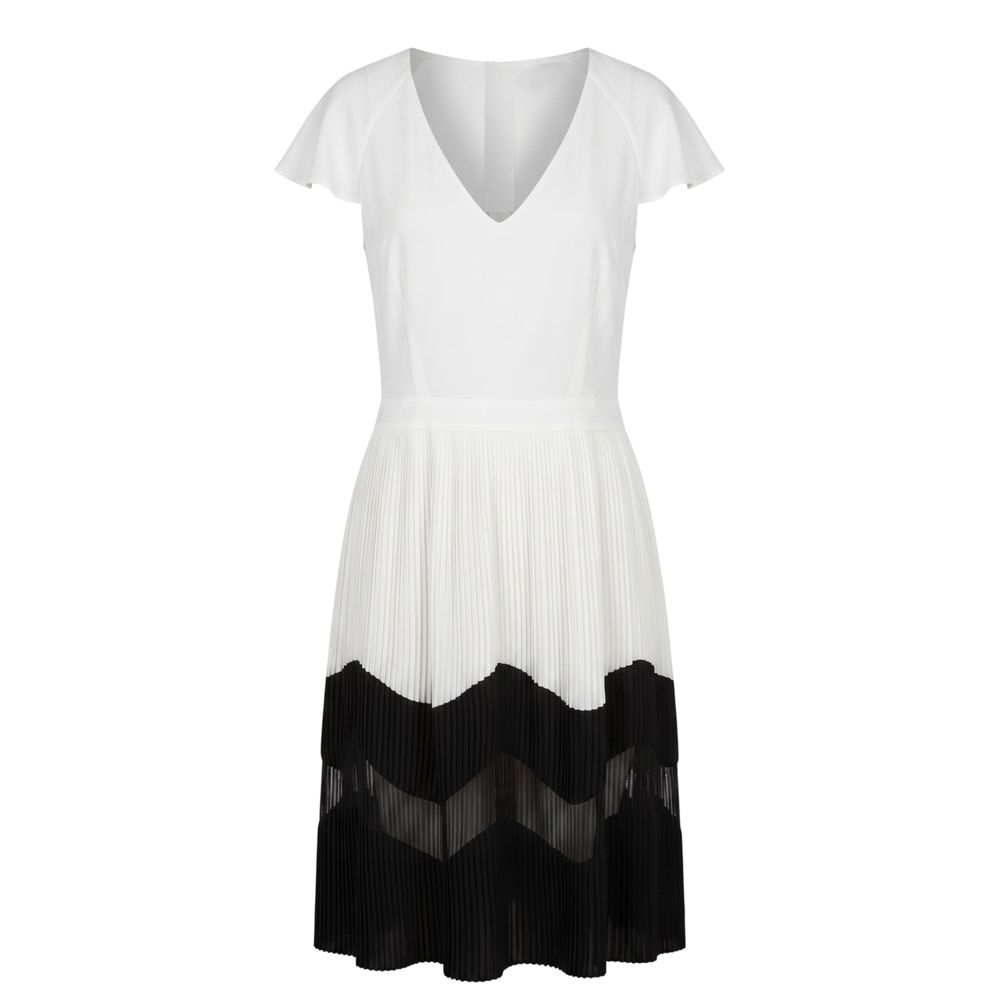 Trussardi Jeans White Polyester Women Dress Trussardi Jeans