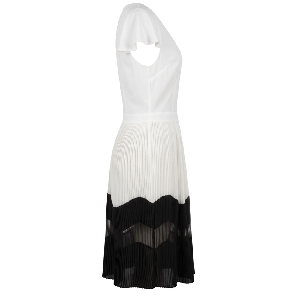 Trussardi Jeans White Polyester Women Dress Trussardi Jeans
