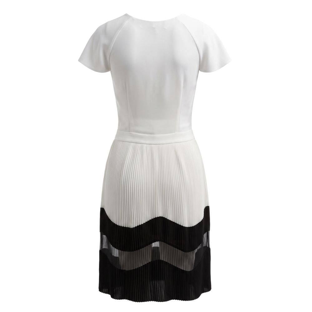 Trussardi Jeans White Polyester Women Dress Trussardi Jeans