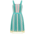 Trussardi Jeans Green Cotton Women Dress