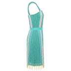 Trussardi Jeans Green Cotton Women Dress