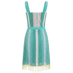 Trussardi Jeans Green Cotton Women Dress