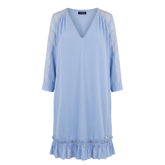 Trussardi Jeans Blue Polyester Women Dress