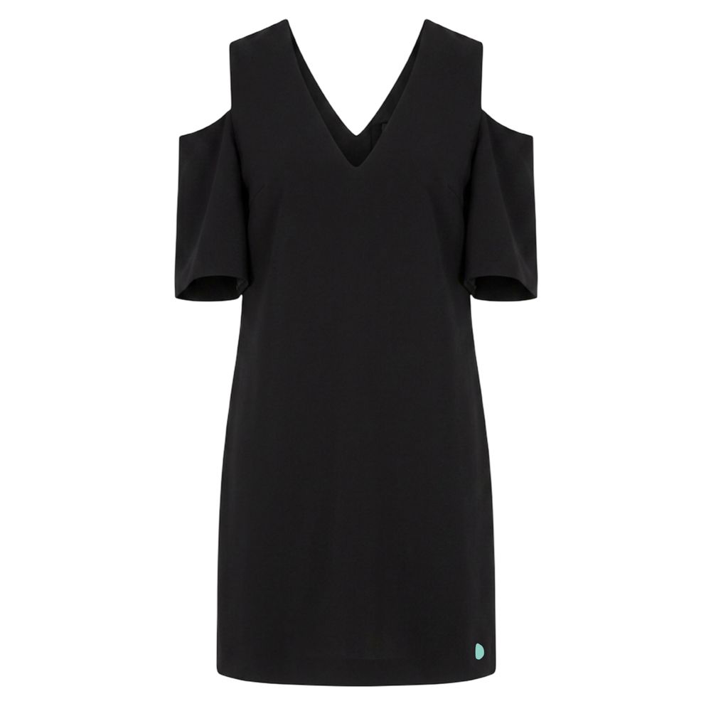 Trussardi Jeans Black Polyester Women Dress Trussardi Jeans
