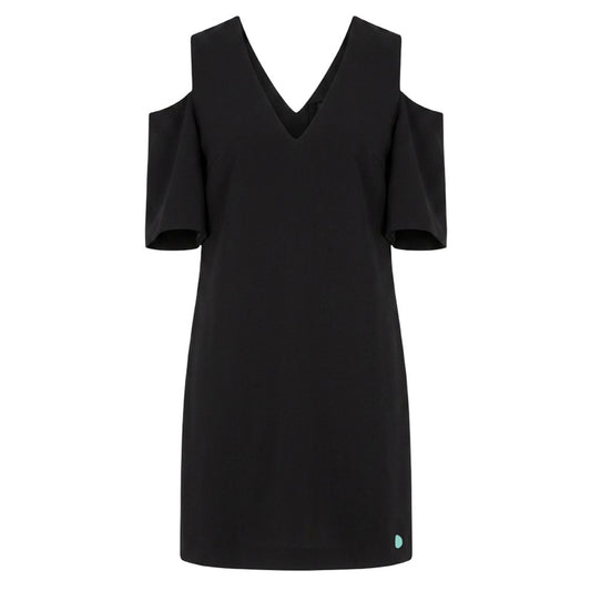 Trussardi Jeans Black Polyester Women Dress