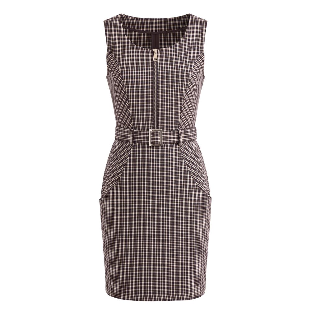 Trussardi Jeans Black Cotton Women Dress Trussardi Jeans