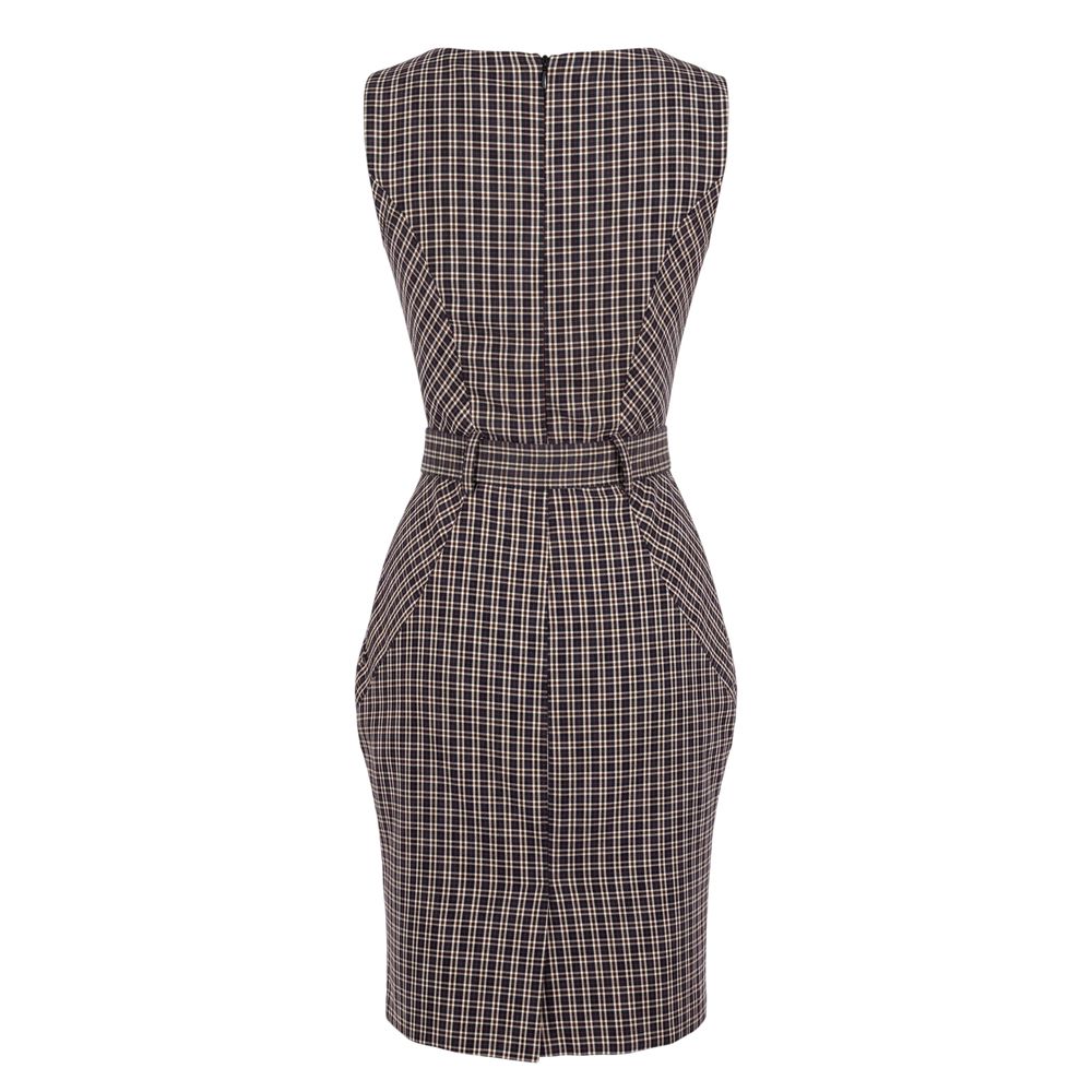 Trussardi Jeans Black Cotton Women Dress Trussardi Jeans