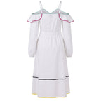 Trussardi Jeans White Cotton Women Dress