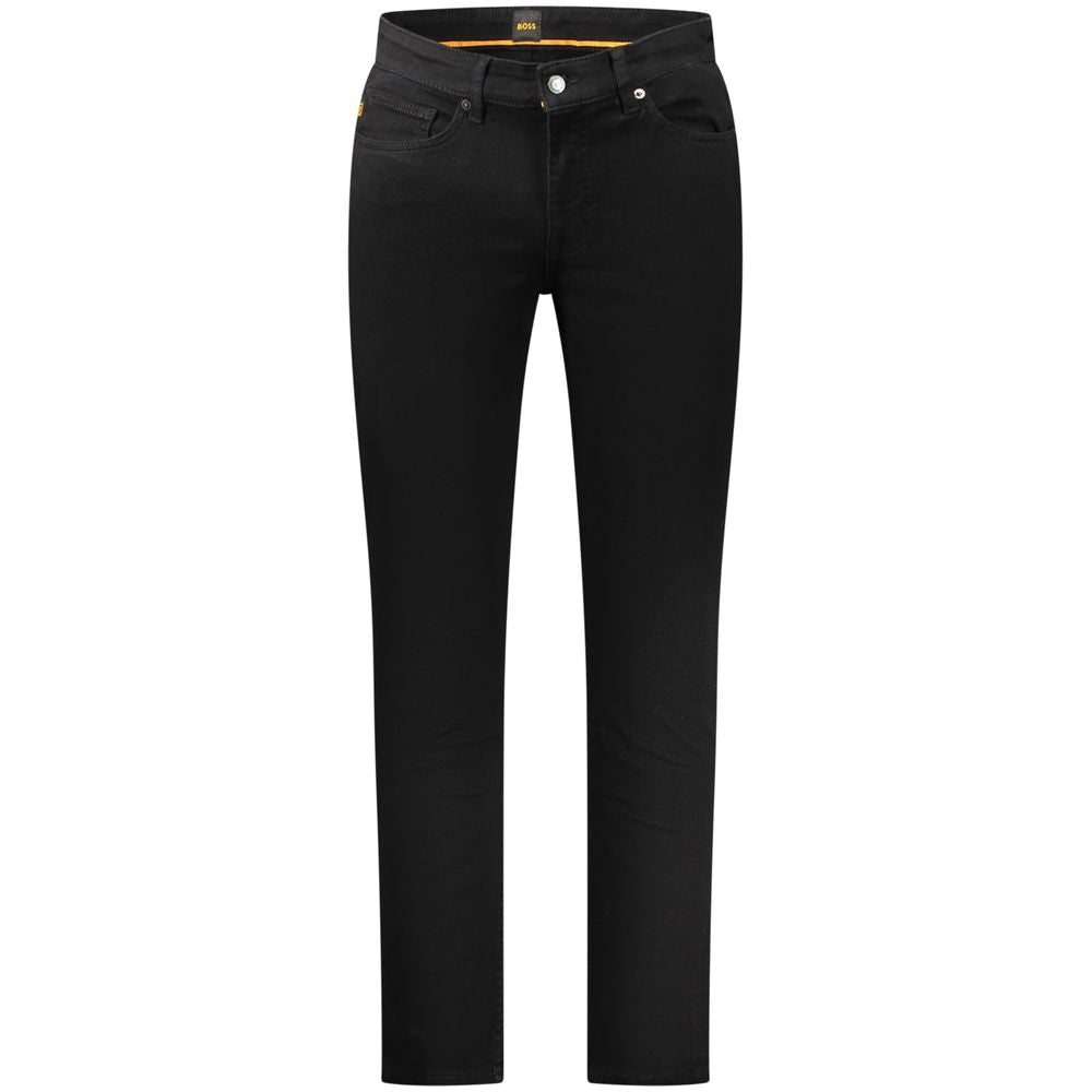 Hugo Boss Black Cotton Men Jeans Hugo Boss