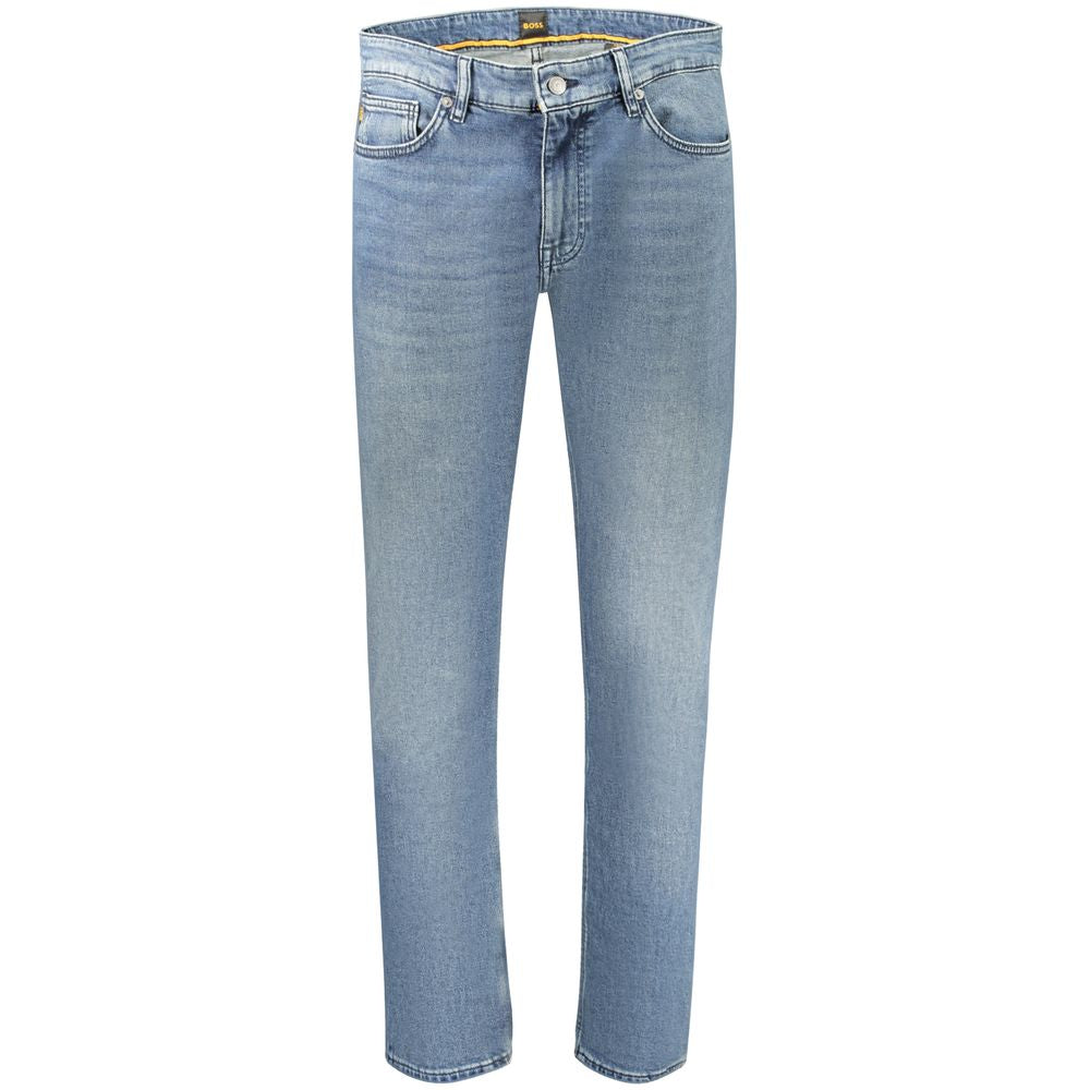 Hugo Boss Blu Cotton Men's Slim Jeans Hugo Boss