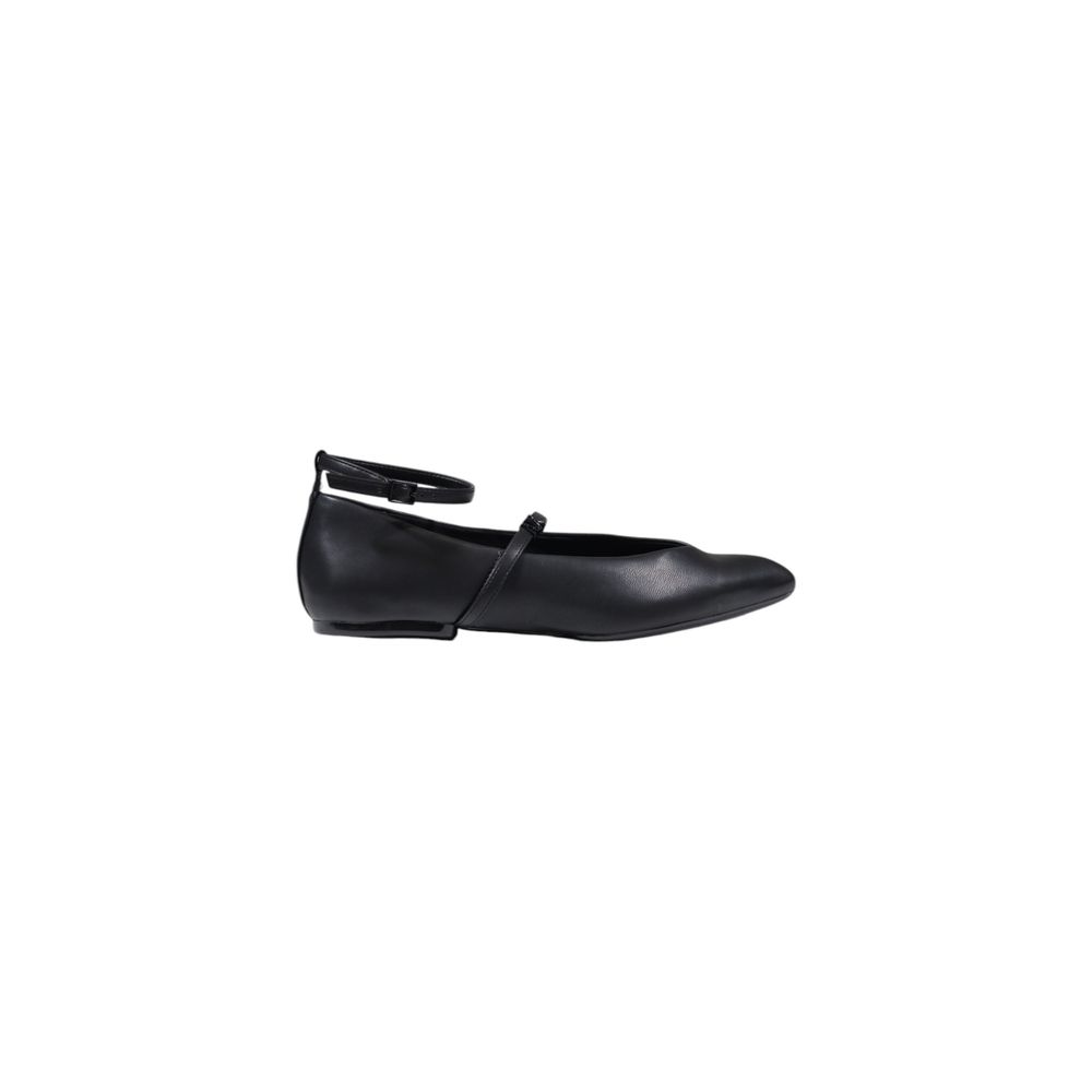 Armani Exchange Black Polyester Platform Pumps Armani Exchange