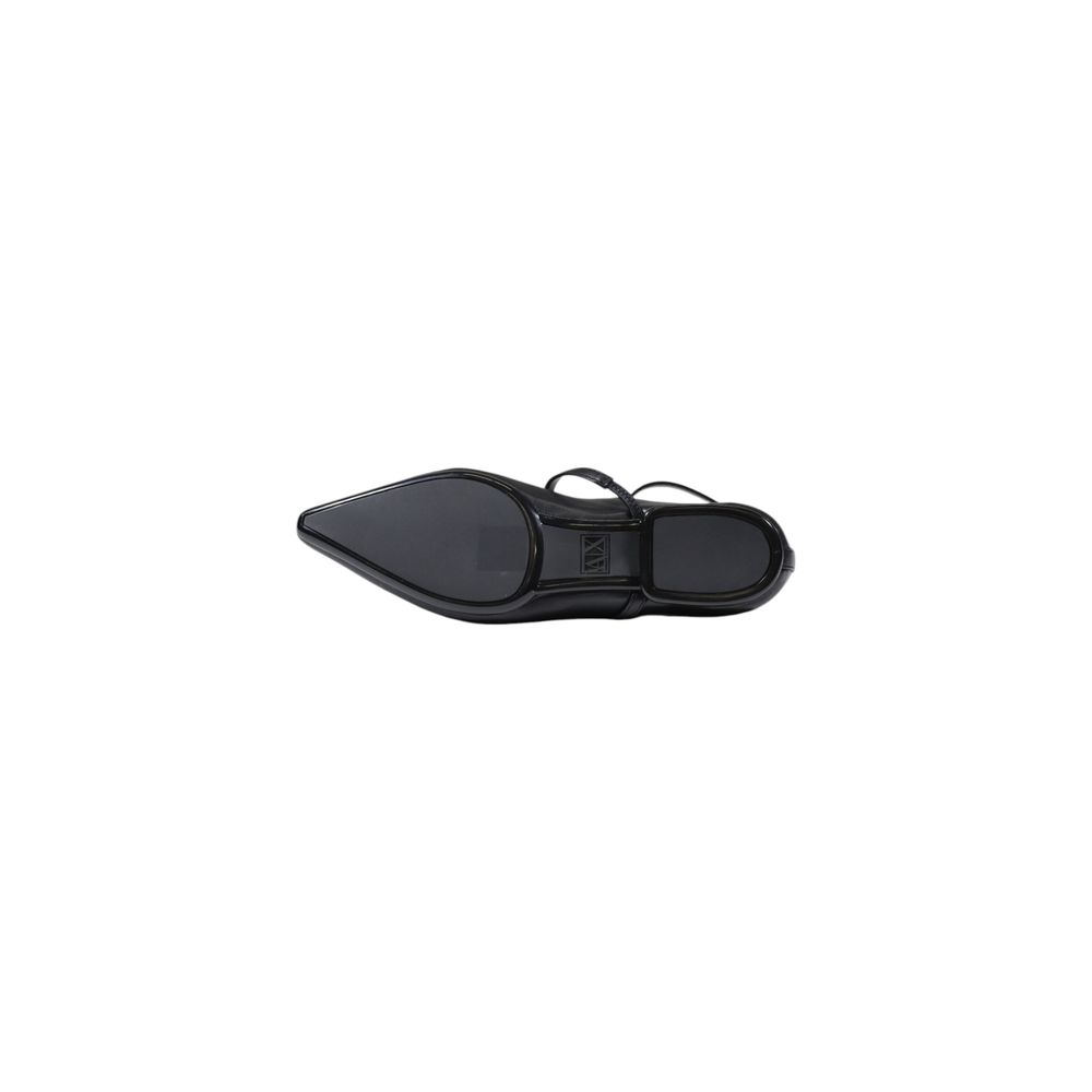 Armani Exchange Black Polyester Platform Pumps Armani Exchange