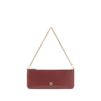 PINKO Bordeaux Calf Leather Bos Taurus Wallet PINKO