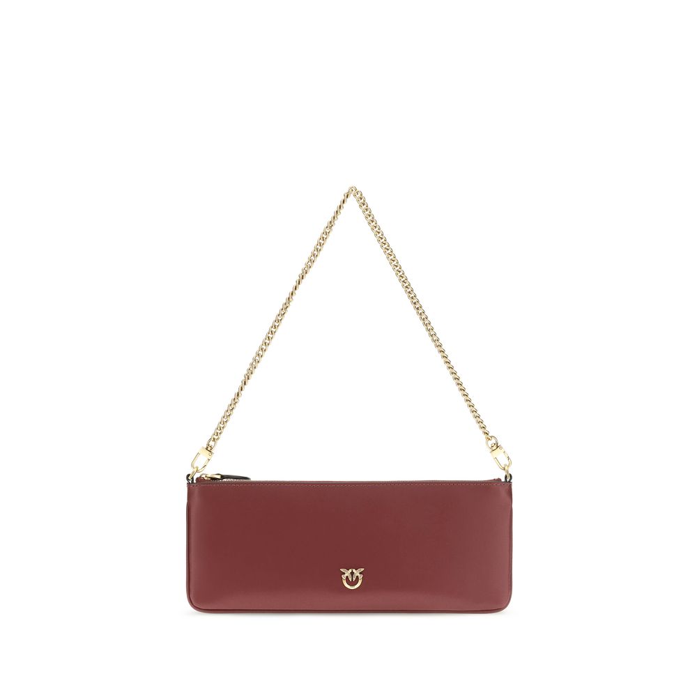 PINKO Bordeaux Calf Leather Bos Taurus Wallet PINKO