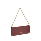 PINKO Bordeaux Calf Leather Bos Taurus Wallet PINKO