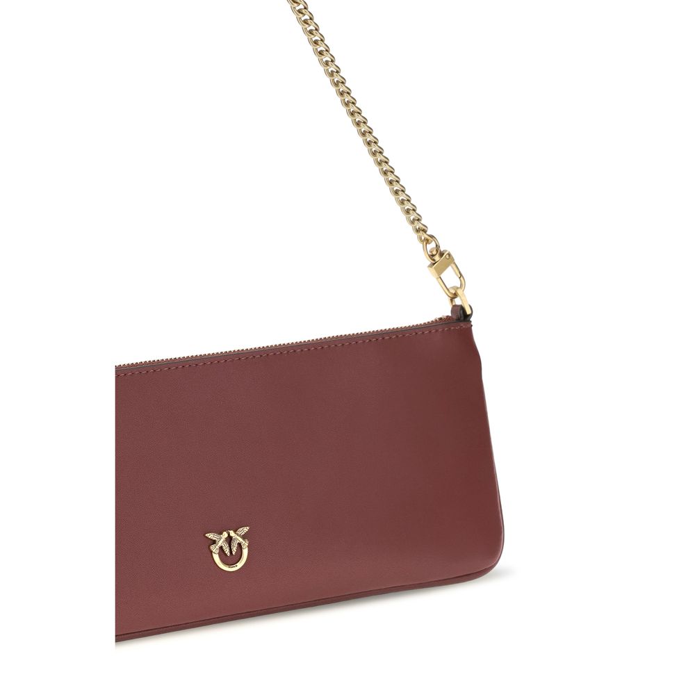 PINKO Bordeaux Calf Leather Bos Taurus Wallet PINKO