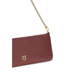 PINKO Bordeaux Calf Leather Bos Taurus Wallet PINKO