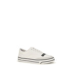 Dolce & Gabbana White Cotton Low Top Sneakers Dolce & Gabbana