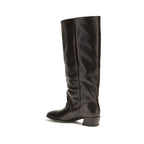 P.A.R.O.S.H. Brown Calf Leather Bos Taurus Flat Boots P.A.R.O.S.H.