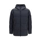 Stone Island Blue Goose Down Full-Length Jacket