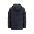 Stone Island Blue Goose Down Full-Length Jacket