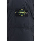 Stone Island Blue Goose Down Full-Length Jacket