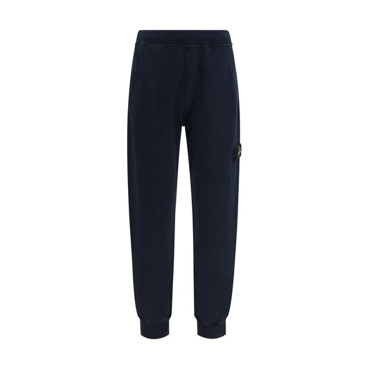 Stone Island Blue Cotton Joggers Workout Pants