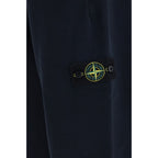 Stone Island Blue Cotton Joggers (Workout Pants)