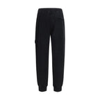 Stone Island Black Cotton Joggers (Workout Pants)